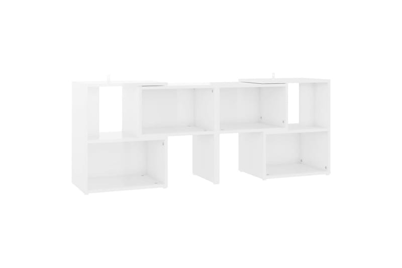 TV-benk høyglans hvit 104x30x52 cm sponplate - Hvit - Møbler - Mediamøbel & tv møbel - TV-skap