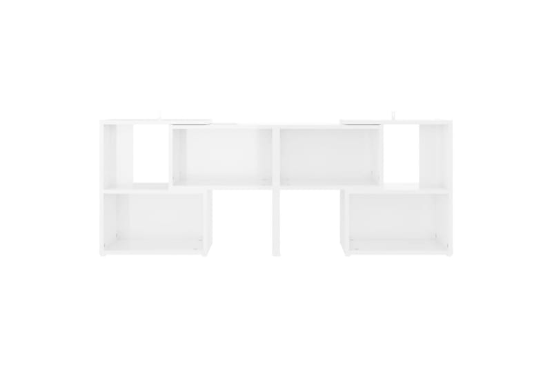 TV-benk høyglans hvit 104x30x52 cm sponplate - Hvit - Møbler - Mediamøbel & tv møbel - TV-skap