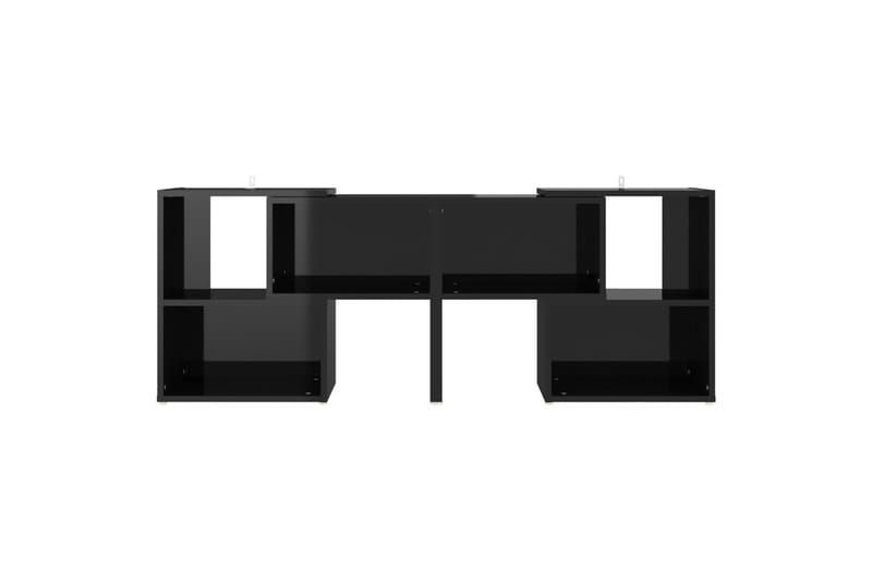 TV-benk høyglans svart 104x30x52 cm sponplate - Svart - TV-skap