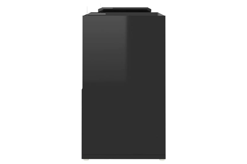TV-benk høyglans svart 104x30x52 cm sponplate - Svart - Møbler - Mediamøbel & tv møbel - TV-skap