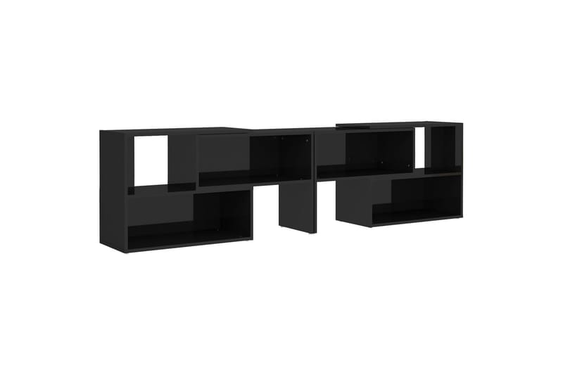 TV-benk høyglans svart 149x30x52 cm sponplate - Svart - Møbler - Mediamøbel & tv møbel - TV-skap
