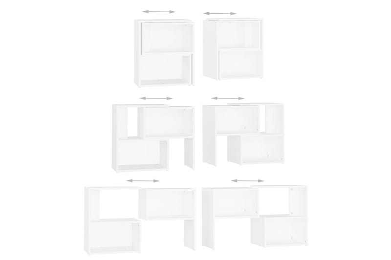 TV-benk hvit 104x30x52 cm sponplate - Hvit - Møbler - Mediamøbel & tv møbel - TV-skap