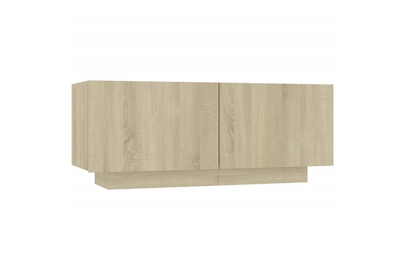 TV-benk sonoma eik 100x35x40 cm sponplate - Brun - Møbler - Mediamøbel & tv møbel - TV-skap
