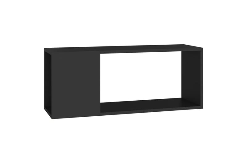 TV-benk svart 80x24x32 cm sponplate - Svart - Møbler - Mediamøbel & tv møbel - TV-skap