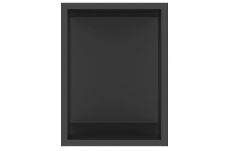 TV-benk svart 80x24x32 cm sponplate - Svart - Møbler - Mediamøbel & tv møbel - TV-skap
