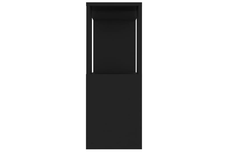 TV-benk svart 80x24x63 cm sponplate - Svart - Møbler - Mediamøbel & tv møbel - TV-skap