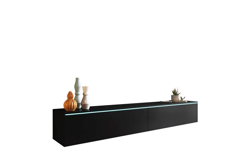 Tv-benk - Svart - Møbler - Mediamøbel & tv møbel - TV-benk & mediabenk