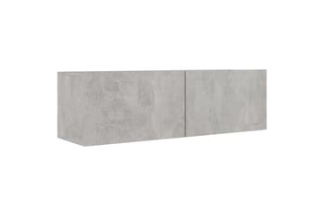 TV-benker 4 stk betonggrå 100x30x30 cm sponplate - Grå - Møbler - Mediamøbel & tv møbel - TV-skap