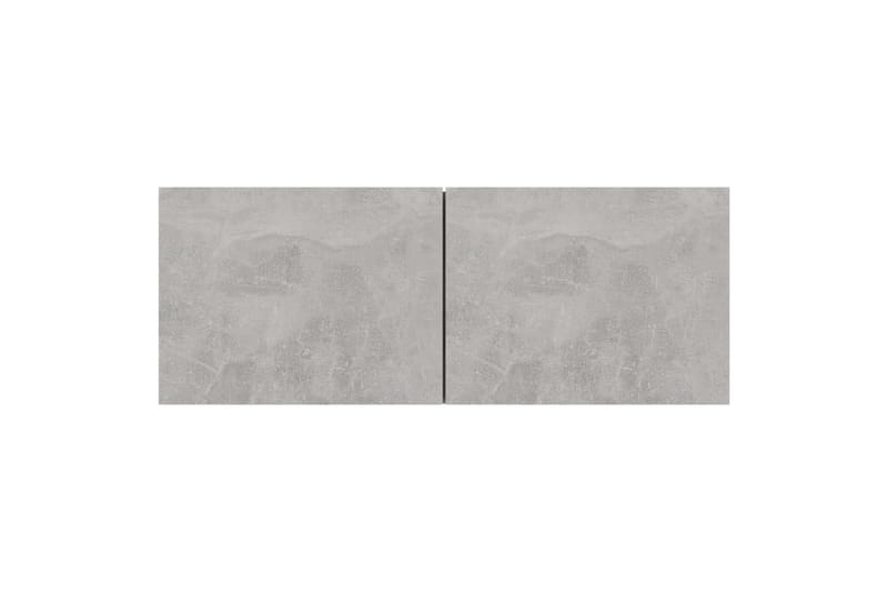 TV-benker 4 stk betonggrå 80x30x30 cm sponplate - Grå - Møbler - Mediamøbel & tv møbel - TV-skap