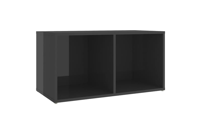 TV-benker 4 stk høyglans grå 72x35x36,5 cm sponplate - Grå - Møbler - Mediamøbel & tv møbel - TV-skap