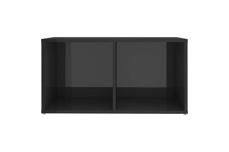 TV-benker 4 stk høyglans grå 72x35x36,5 cm sponplate - Grå - TV-skap