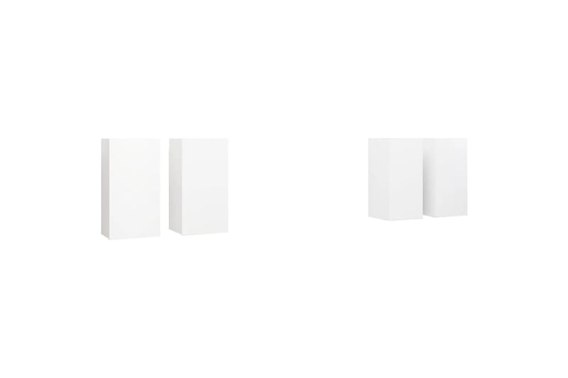 TV-benker 4 stk hvit 30,5x30x60 cm sponplate - Hvit - Møbler - Mediamøbel & tv møbel - TV-skap