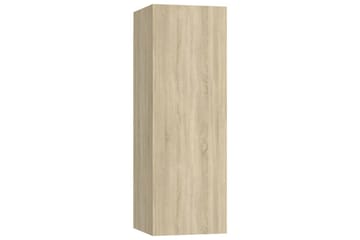 TV-benker 4 stk sonoma eik 30,5x30x90 cm sponplate - Brun - Møbler - Mediamøbel & tv møbel - TV-skap