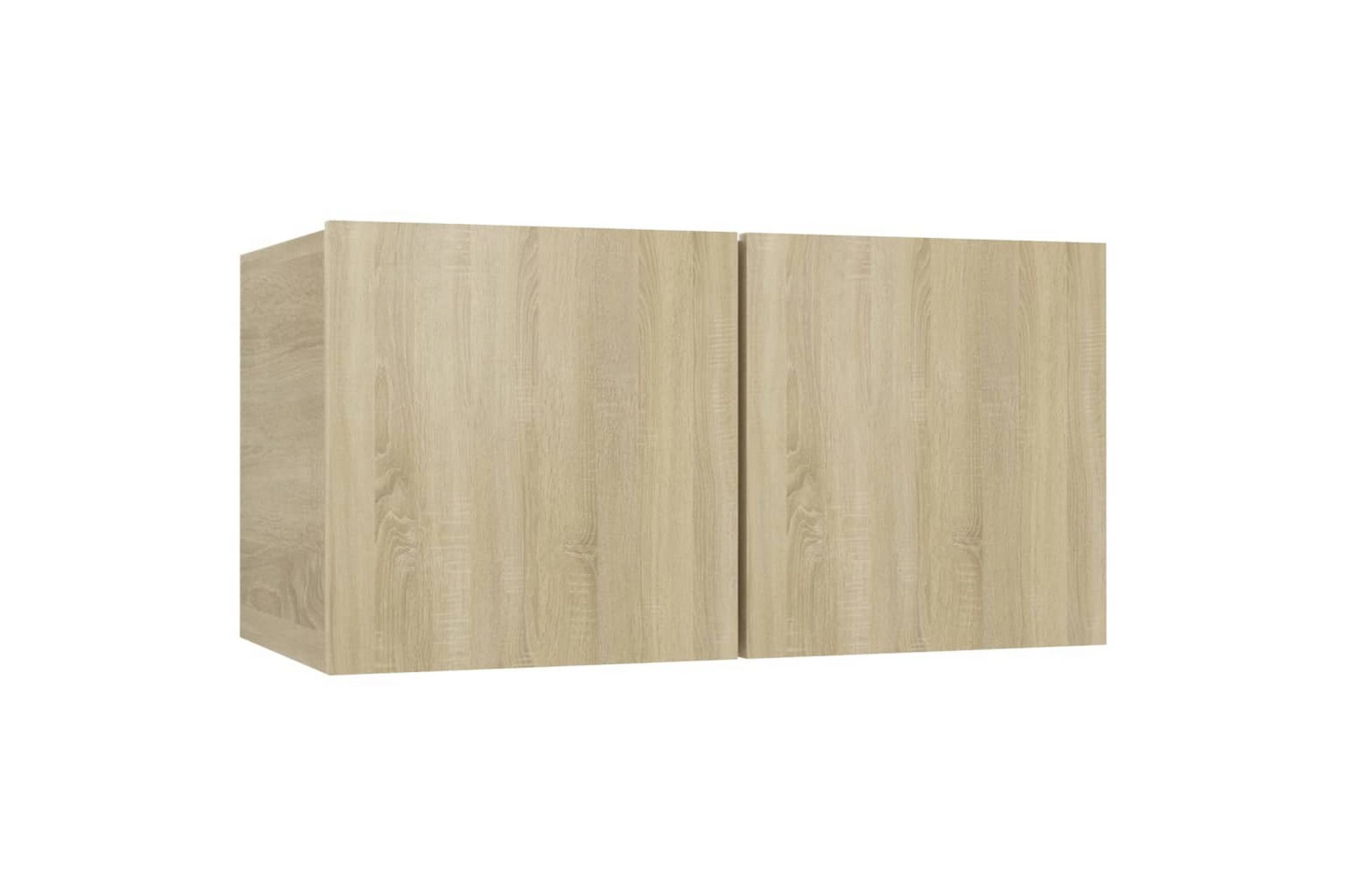 TV-benker 4 stk sonoma eik 60x30x30 cm sponplate - Brun - Møbler - Mediamøbel & tv møbel - TV-skap