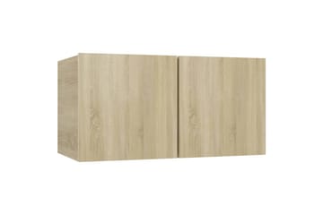 TV-benker 4 stk sonoma eik 60x30x30 cm sponplate - Brun - Møbler - Mediamøbel & tv møbel - TV-skap