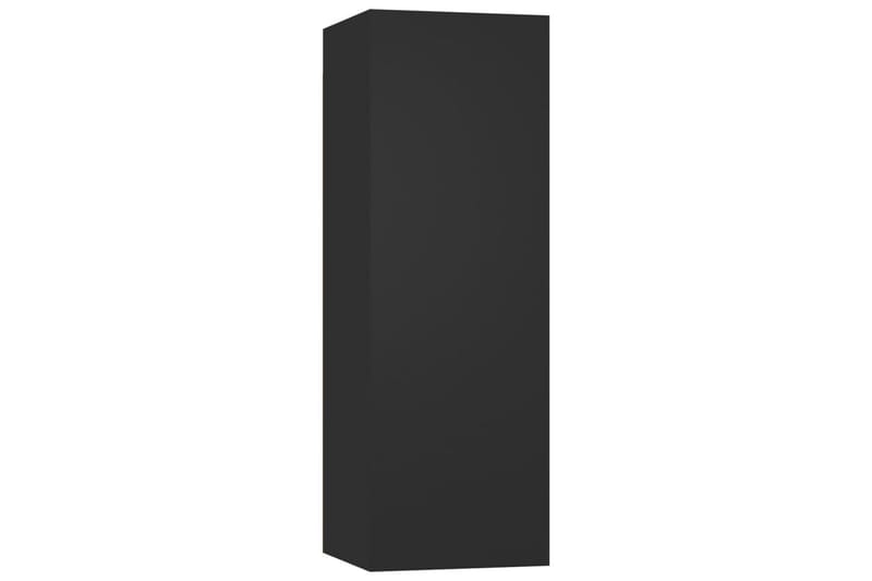 TV-benker 4 stk svart 30,5x30x90 cm sponplate - Svart - Møbler - Mediamøbel & tv møbel - TV-skap