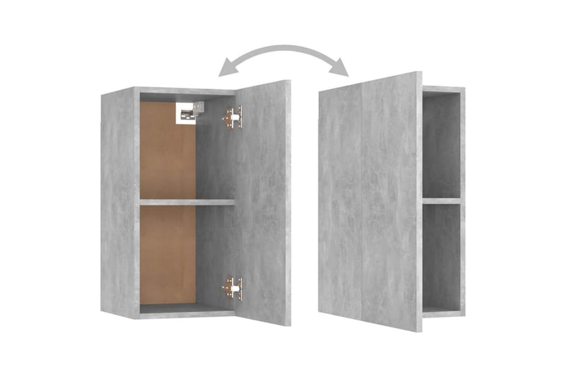 TV-benker 7 stk betonggrå 30,5x30x60 cm sponplate - Grå - Møbler - Mediamøbel & tv møbel - TV-skap