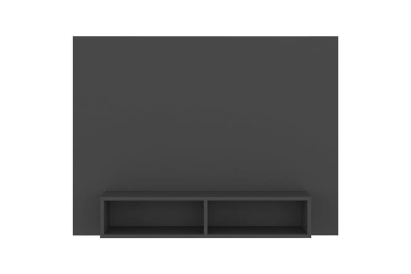 Veggmontert TV-benk grå 120x23,5x90 cm sponplate - Grå - TV-skap