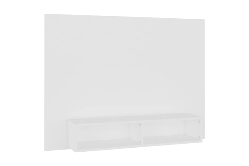Veggmontert TV-benk hvit 120x23,5x90 cm sponplate - Hvit - Møbler - Mediamøbel & tv møbel - TV-skap