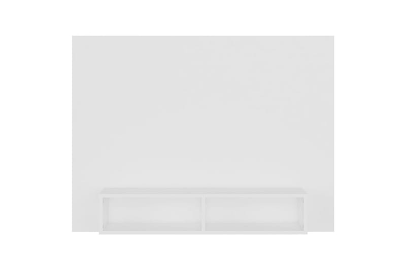Veggmontert TV-benk hvit 120x23,5x90 cm sponplate - Hvit - Møbler - Mediamøbel & tv møbel - TV-skap