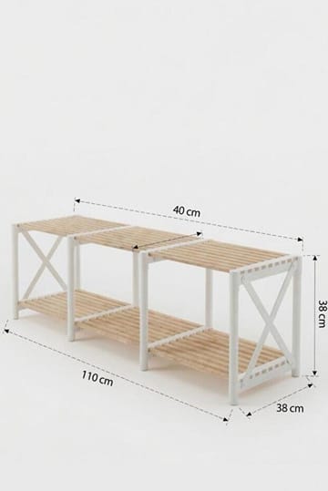 TV Stand Hanah Home Hvit - Møbler - Mediamøbel & tv møbel - TV-benk & mediabenk