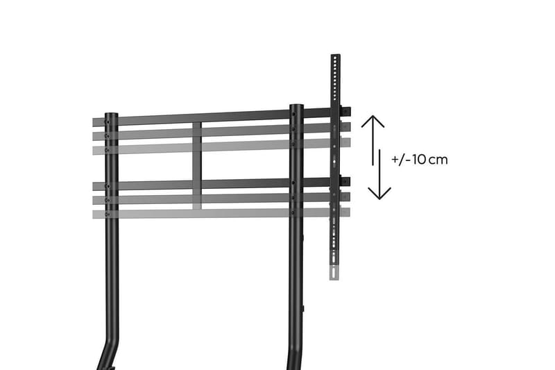 TV-stativ Hama Trolley Opptil 100 Svart - Svart - Møbler - Mediamøbel & tv møbel - Mediestativ & veggfeste