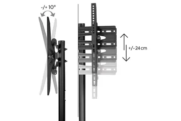 TV-stativ Hama VESA Trolley opptil 75 svart - Svart - Møbler - Mediamøbel & tv møbel - Mediestativ & veggfeste