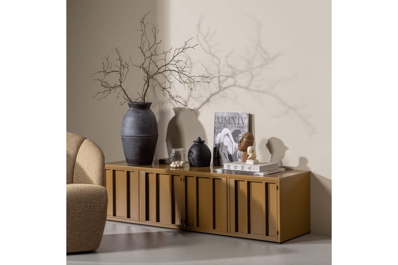 TV-stativ Level - Honninggul - Møbler - Mediamøbel & tv møbel - TV-benk & mediabenk