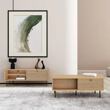 TV-table HOME4YOU - eikebark - Møbler - Mediamøbel & tv møbel - TV-benk & mediabenk