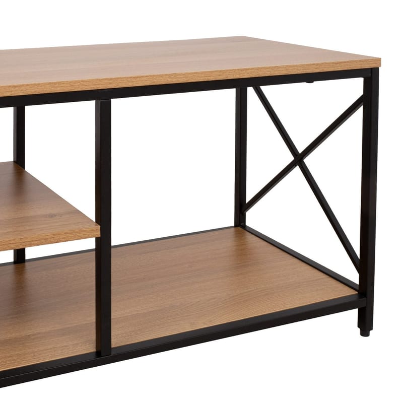 TV-table HOME4YOU - eik/svart - Møbler - Mediamøbel & tv møbel - TV-benk & mediabenk