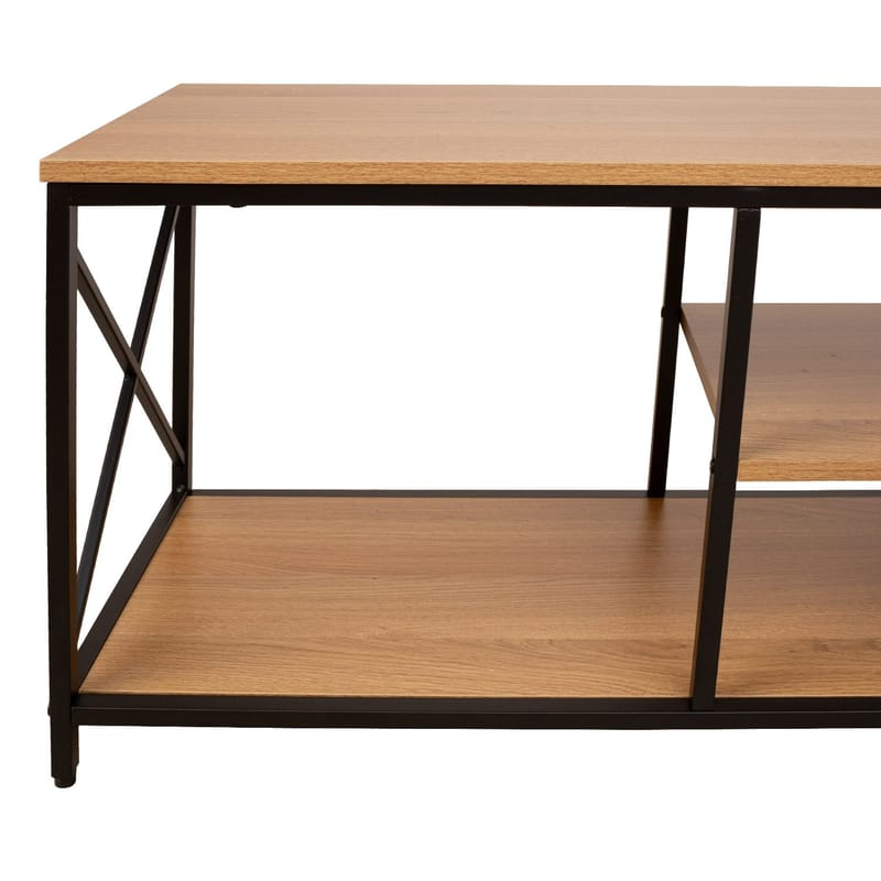 TV-table HOME4YOU - eik/svart - Møbler - Mediamøbel & tv møbel - TV-benk & mediabenk