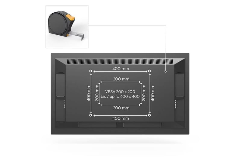 TV-veggfeste Hama VESA Full Motion Svart - Svart - Møbler - Mediamøbel & tv møbel - Mediestativ & veggfeste