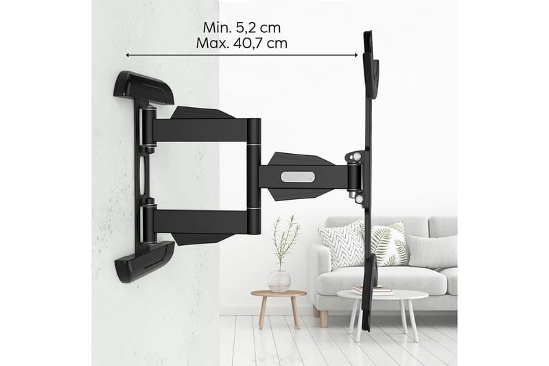 TV-veggfeste Hama VESA Full Motion Svart - Svart - Møbler - Mediamøbel & tv møbel - Mediestativ & veggfeste