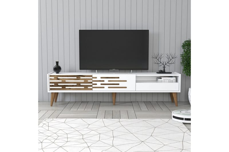 Valensiya TV-benk 180 cm - Hvit - Møbler - Mediamøbel & tv møbel - TV-benk & mediabenk