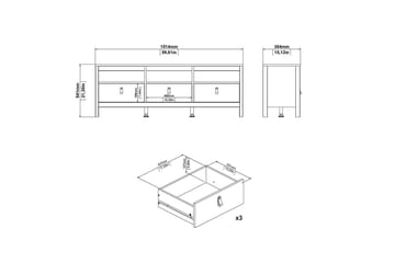Vallvidera TV-benk 151,4 cm - Svart - Møbler - Mediamøbel & tv møbel - TV-benk & mediabenk