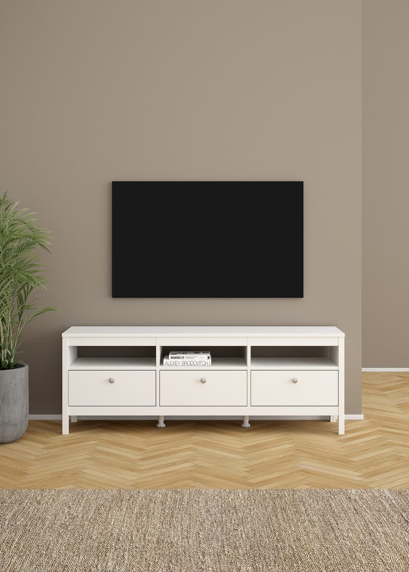 Vallvidera TV-benk med 3 skuffer 151 cm - Møbler - Mediamøbel & tv møbel - TV-benk & mediabenk