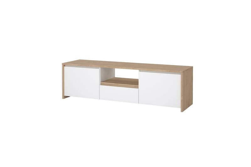 Varun TV-stativ 51 cm - Hvit/Rødfarget tre - Møbler - Mediamøbel & tv møbel - Mediestativ & veggfeste