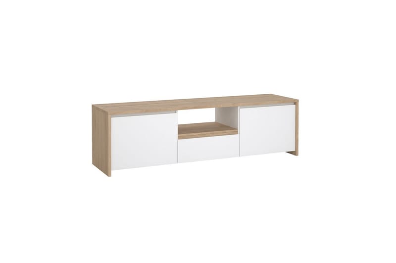 Varun TV-stativ 51 cm - Hvit/Rødfarget tre - Møbler - Mediamøbel & tv møbel - Mediestativ & veggfeste