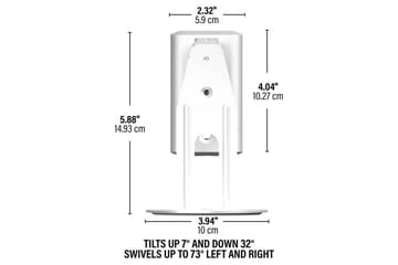 Veggfeste Sanus for Sonos Era 100, 2 deler - Hvit - Møbler - Mediamøbel & tv møbel - Mediestativ & veggfeste