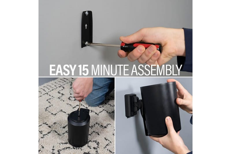 Veggfeste Sanus for Sonos Era 100 2 Deler - Svart - Møbler - Mediamøbel & tv møbel - Mediestativ & veggfeste