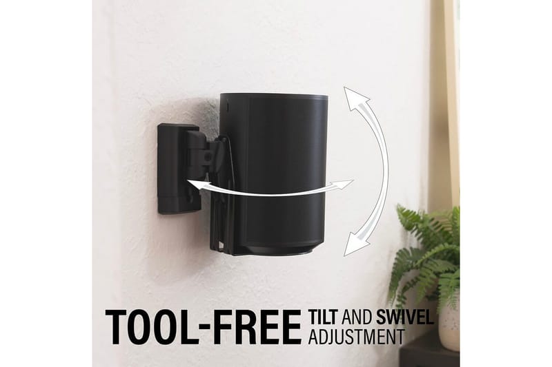 Veggfeste Sanus for Sonos Era 100 2 Deler - Svart - Møbler - Mediamøbel & tv møbel - Mediestativ & veggfeste