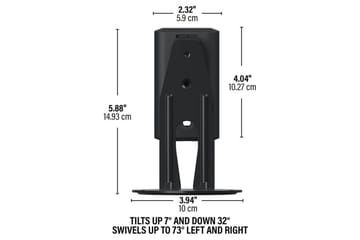 Veggfeste Sanus for Sonos Era 100 2 Deler - Svart - Møbler - Mediamøbel & tv møbel - Mediestativ & veggfeste
