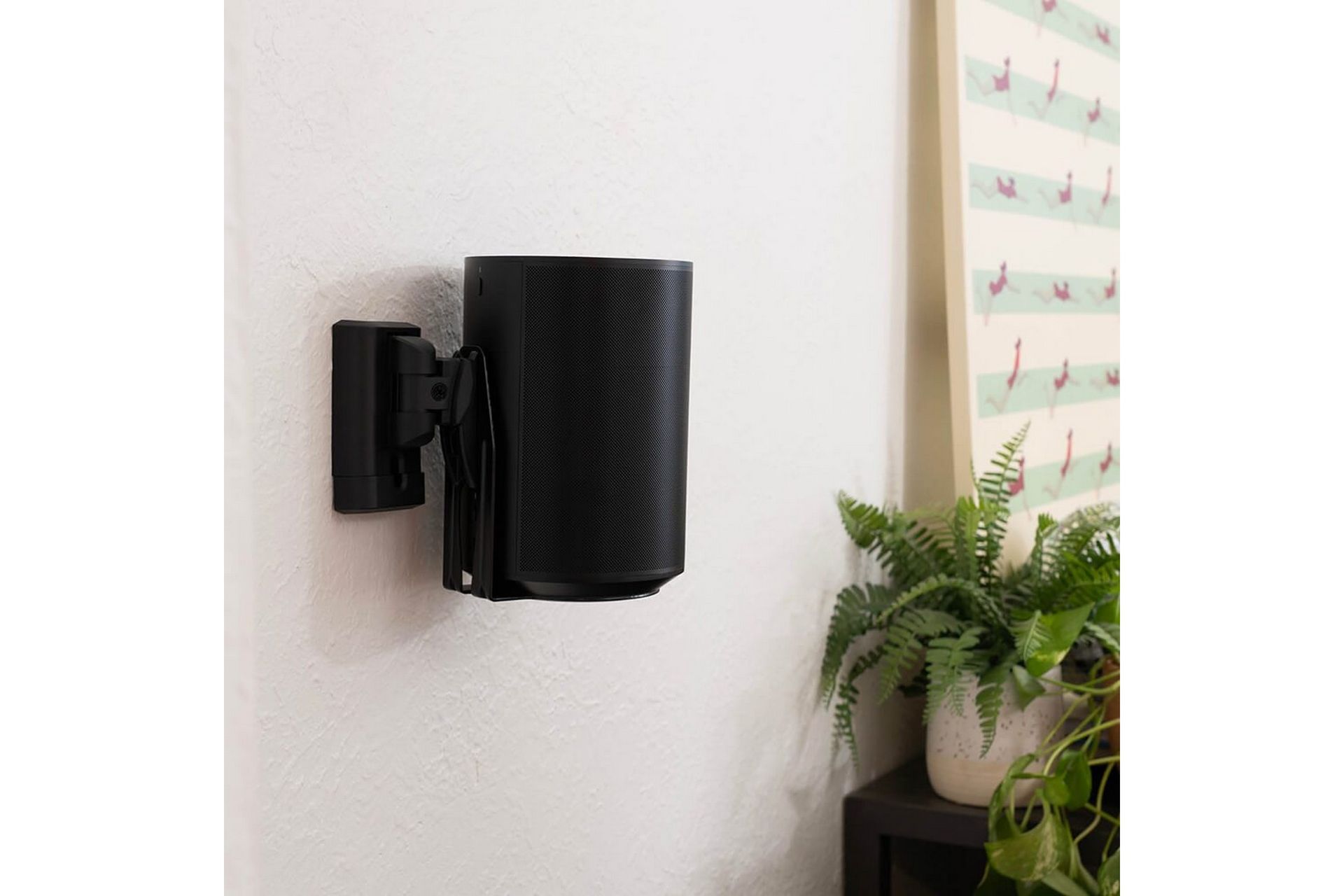 Veggfeste Sanus for Sonos Era 100 Svart - Svart - Møbler - Mediamøbel & tv møbel - Mediestativ & veggfeste