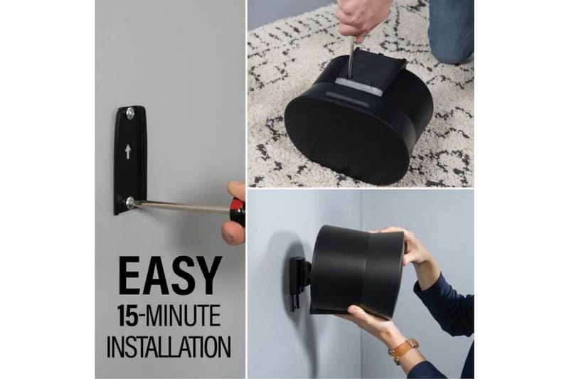 Veggfeste Sanus for Sonos ERA 300 2 deler Svart - Svart - Møbler - Mediamøbel & tv møbel - Mediestativ & veggfeste
