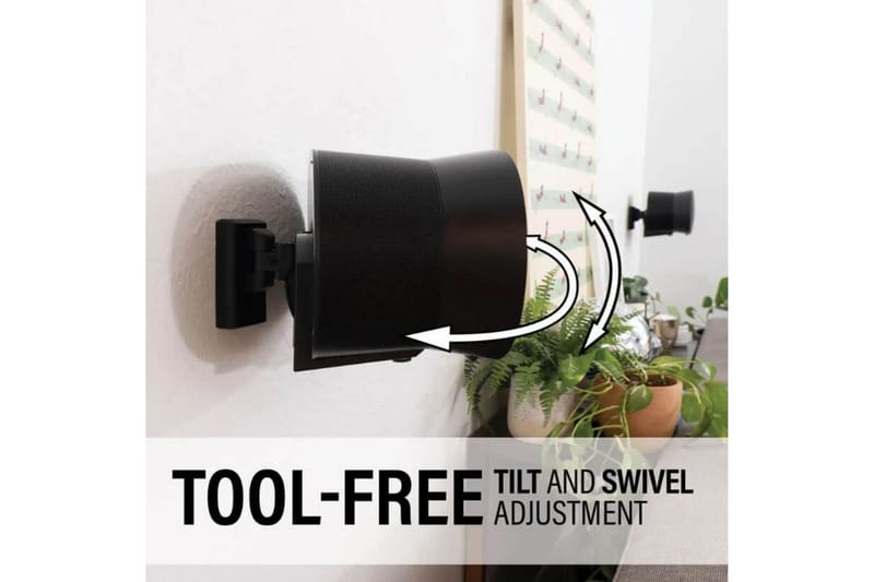 Veggfeste Sanus for Sonos Era 300 2 Deler - Svart - Møbler - Mediamøbel & tv møbel - Mediestativ & veggfeste