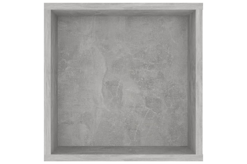 Vegghengt TV-benk betonggrå 102x35x35 cm sponplate - Grå - Møbler - Mediamøbel & tv møbel - TV-skap