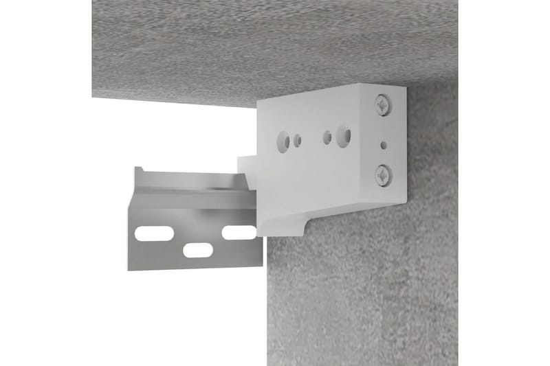 Vegghengt TV-benk betonggrå 102x35x35 cm sponplate - Grå - Møbler - Mediamøbel & tv møbel - TV-skap