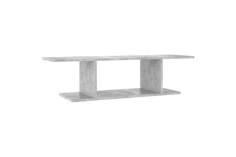 Vegghengt TV-benk betonggrå 103x30x26,5 cm - Grå - Møbler - Mediamøbel & tv møbel - TV-skap