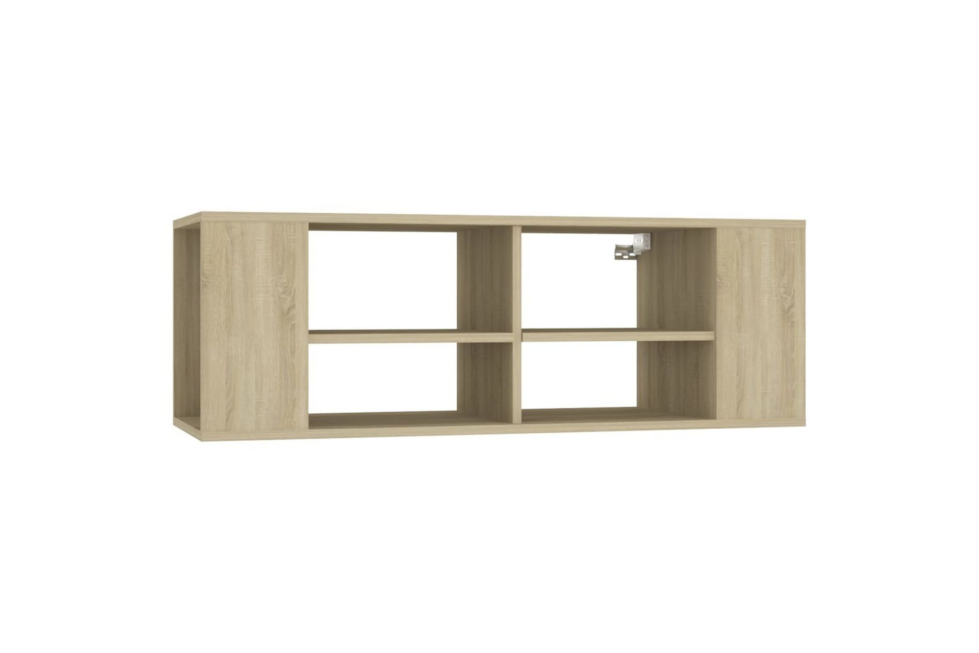 Vegghengt TV-benk sonoma eik 102x35x35 cm sponplate - Brun - Møbler - Mediamøbel & tv møbel - TV-skap