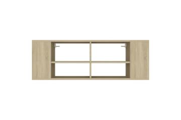 Vegghengt TV-benk sonoma eik 102x35x35 cm sponplate - Brun - Møbler - Mediamøbel & tv møbel - TV-skap